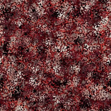 Military urban brown rust with white and black spots camouflage seamless pattern. Flecktarn clothing style masking camo repeat print. Vector uniform design element illustration