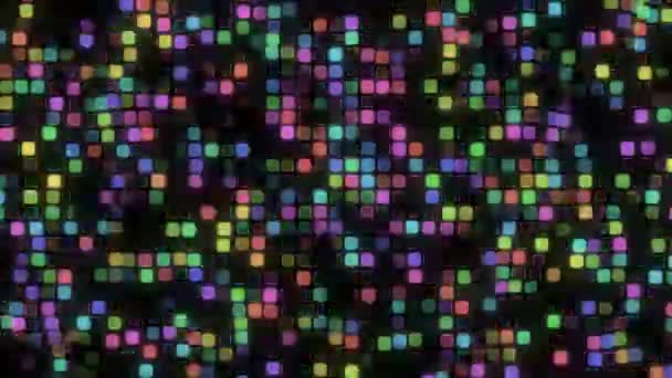 Magic Neon Particles Dans naadloze animatie achtergrond voor Kerstmis — Stockvideo