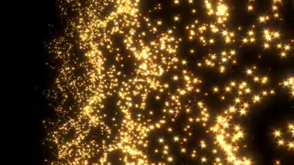 Virtual Space Depth Field Looped Holographic Movement Background Rotating Star — Stock videók