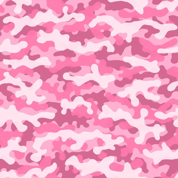 Camouflage Cool Pour Les Filles Fond Motif Sans Couture Style — Image vectorielle