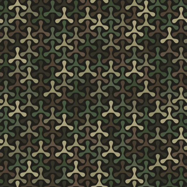 Texture Militer Coklat Digital Kamuflase Pola Mulus Tentara Abstrak Dan - Stok Vektor