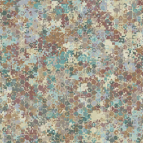 Modèle Camouflage Vectoriel Stock Sans Couture Mode Hexagonale Urbaine Style — Image vectorielle