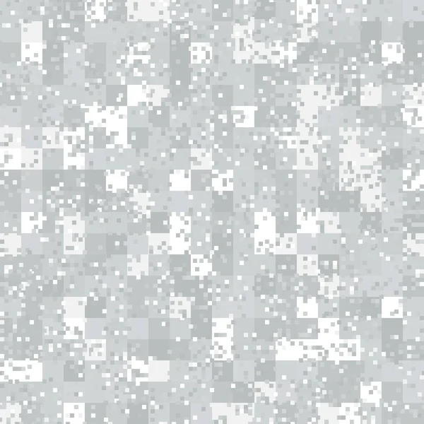 Camuflagem Monocromática Digital Padrão Sem Costura Para Inverno Abstrato Militar — Vetor de Stock