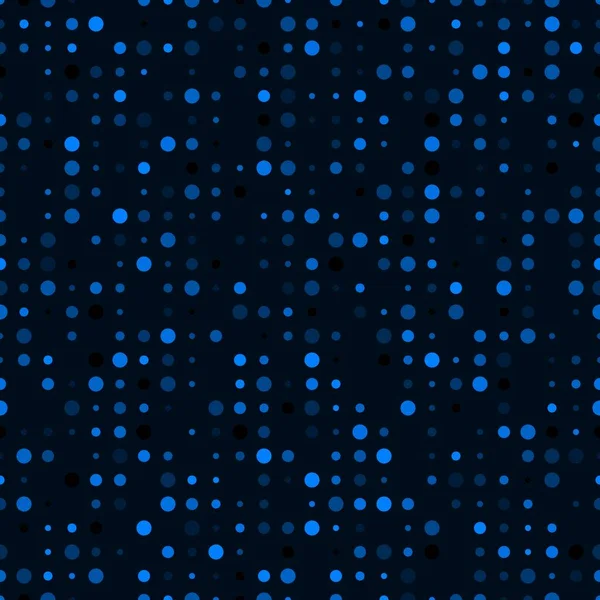 Nahtloses Muster Mit Azurblau Gefärbten Chaotischen Kreisen Abstrakte Moderne Endlose — Stockvektor