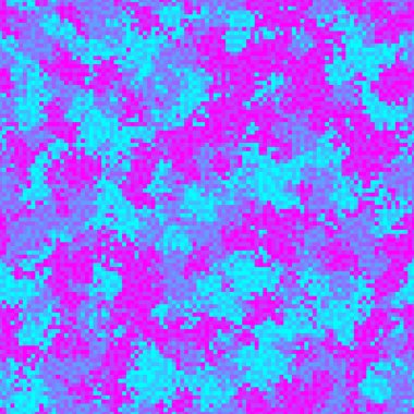 Kusursuz kentsel kamuflaj modeli. Renkli benek lekeleri arka plan. Soyut moda kamuflaj arkaplanı. Vektör dijital piksel mozaik kamuflaj dokusu. Ultra mor tonlar.