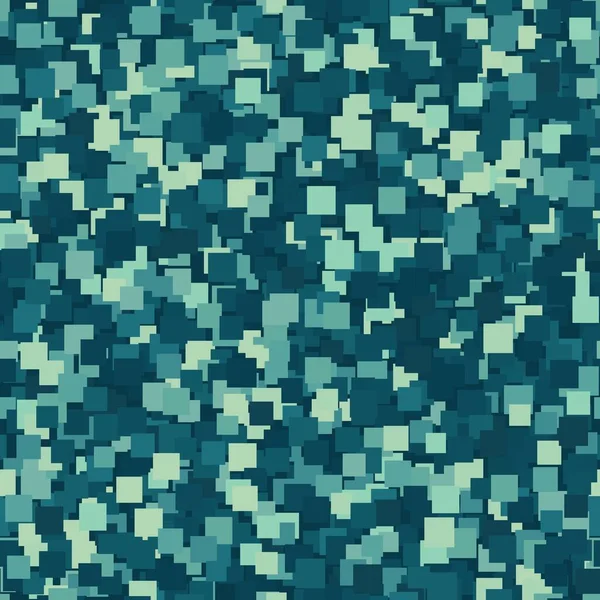 Digitales Blaues Meer Farbpalette Camouflage Nahtloses Muster Abstrakte Militärische Geometrische — Stockvektor