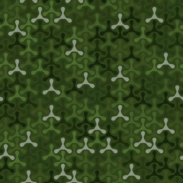 Texture Militaire Camouflage Vert Numérique Motif Sans Couture Armée Abstraite — Image vectorielle