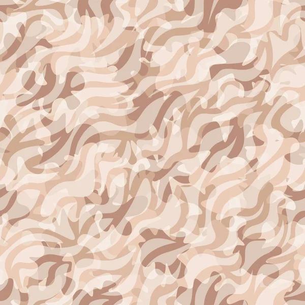 Camouflage Beige Duin Zand Achtergrond Zebra Kleding Stijl Maskeren Camo — Stockvector