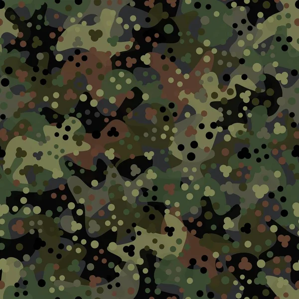 Fond Décoratif Motif Camouflage Flecktarn Style Vestimentaire Classique Camouflage Imprimé — Image vectorielle