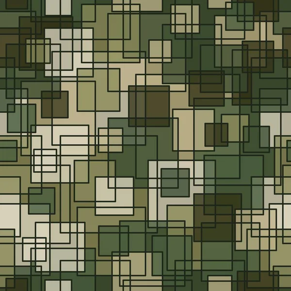 Texture Military Green Olive Tan Colors Forest Camouflage Seamless Pattern — Stockový vektor