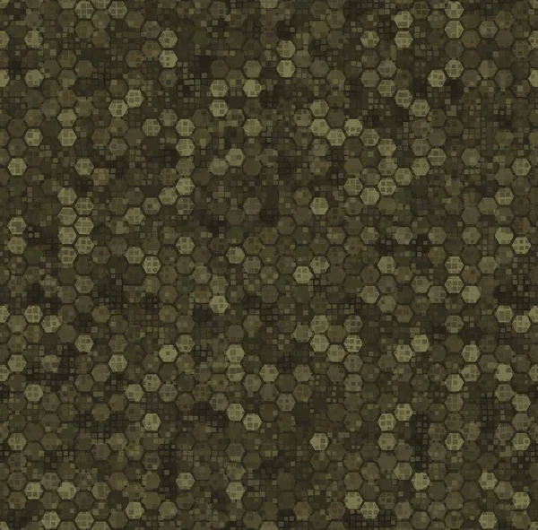 Textur Militär Khaki Und Olivfarben Wald Camouflage Nahtlose Muster Urbane — Stockvektor