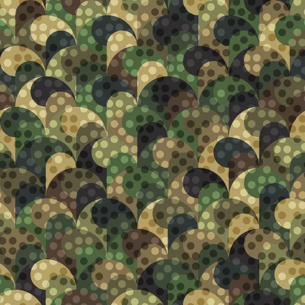 Abstract Seamless Pattern Olive Green Brown Tan Colored Background Vector — Image vectorielle