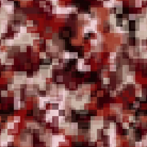 Анотація Червоної Іржі Міський Піксельний Мотив Геометричного Пензля Текстури Фону — стоковий вектор