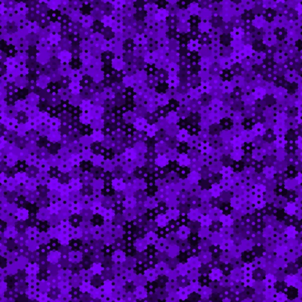 Purple Pattern Hexagons Squares Violet Black Gradient Colors Seamless Texture — Stockvektor