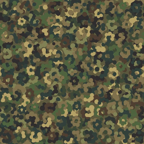 Camouflage Naadloze Patroon Achtergrond Klassieke Herfst Partizaan Kleding Stijl Maskeren — Stockvector