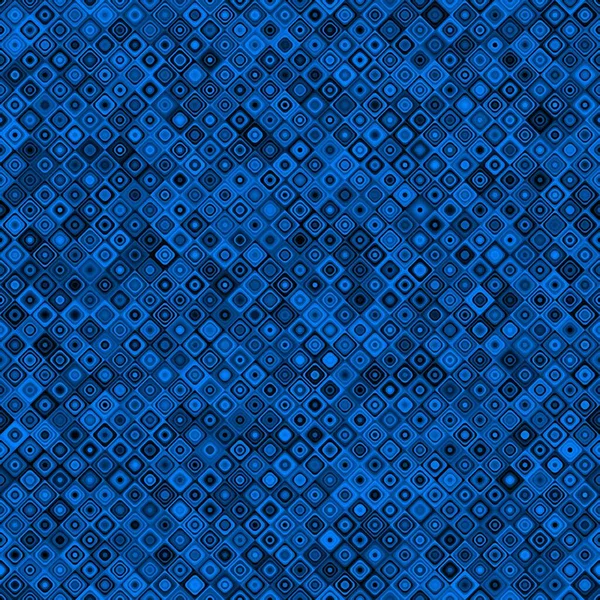 Abstract Geometric Seamless Pattern Azure Blue Black Halftone Colored Tiles — Stockvektor