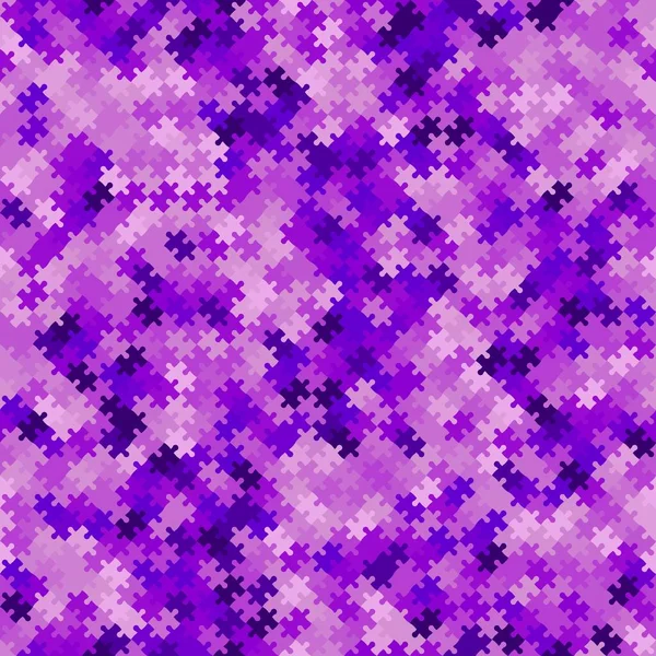 Violet Puzzle Background Banner Texture Vector Jigsaw Section Template Background — Vetor de Stock
