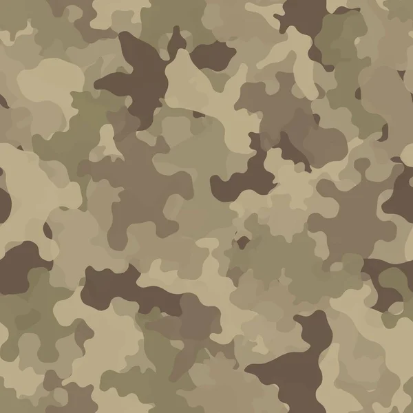Camouflage Seamless Pattern Background Desert Urban Clothing Style Masking Camo — Vetor de Stock