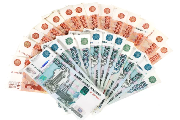 Birçok Rus banknotlar.