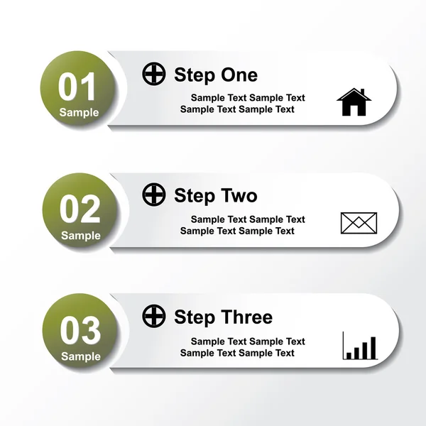 Tasarım temiz sayı Banner şablon grafik veya Web sitesi düzeni