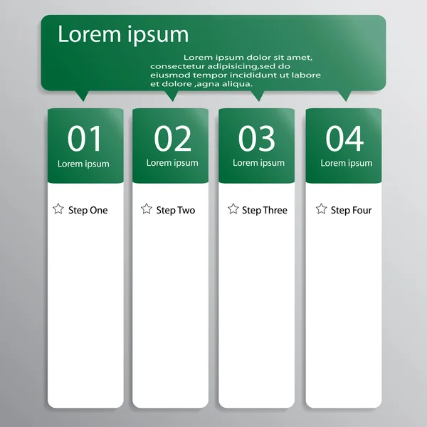 Tasarım temiz sayı Banner şablon grafik veya Web sitesi düzeni