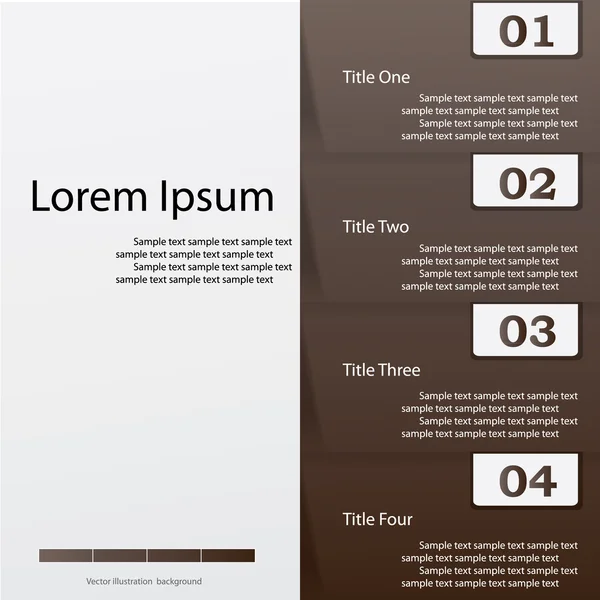 Tasarım temiz sayı Banner şablon grafik veya Web sitesi düzeni