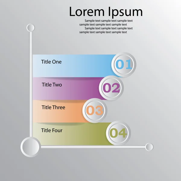 Tasarım temiz sayı Banner şablon grafik veya Web sitesi düzeni