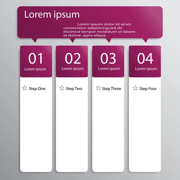 Tasarım temiz sayı Banner şablon grafik veya Web sitesi düzeni