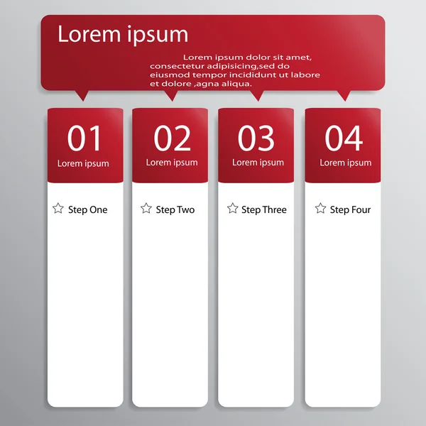 Tasarım temiz sayı Banner şablon grafik veya Web sitesi düzeni