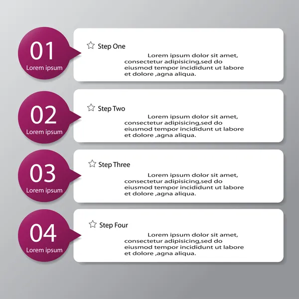 Tasarım temiz sayı Banner şablon grafik veya Web sitesi düzeni