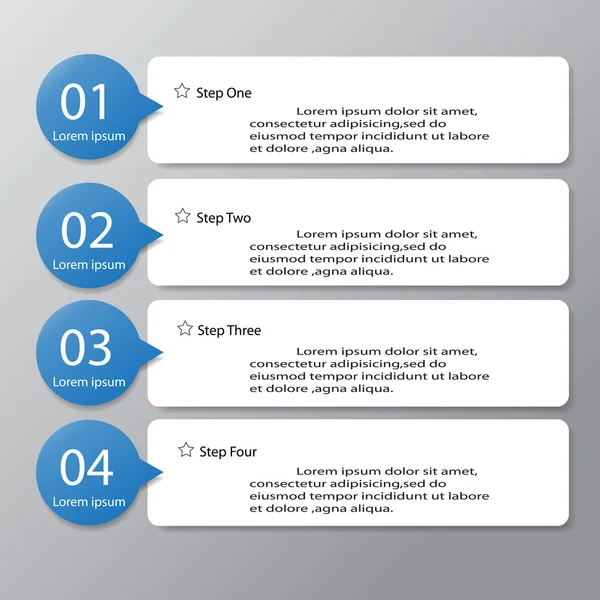 Tasarım temiz sayı Banner şablon grafik veya Web sitesi düzeni