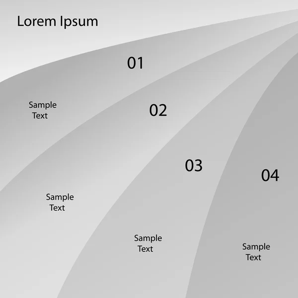 temiz sayı Banner şablon grafik veya Web sitesi düzeni vektör tasarımı