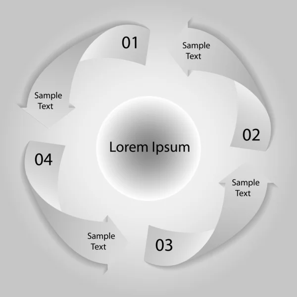 temiz sayı Banner şablon grafik veya Web sitesi düzeni vektör tasarımı