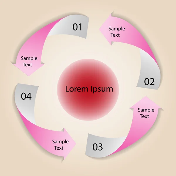 temiz sayı Banner şablon grafik veya Web sitesi düzeni vektör tasarımı