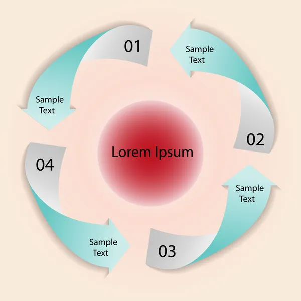 temiz sayı Banner şablon grafik veya Web sitesi düzeni vektör tasarımı