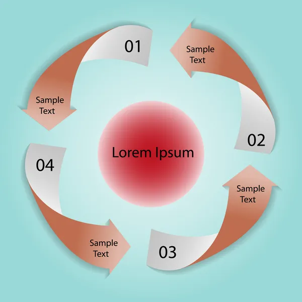 temiz sayı Banner şablon grafik veya Web sitesi düzeni vektör tasarımı