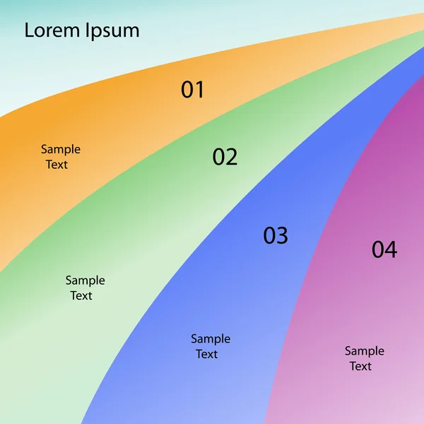 temiz sayı Banner şablon grafik veya Web sitesi düzeni vektör tasarımı