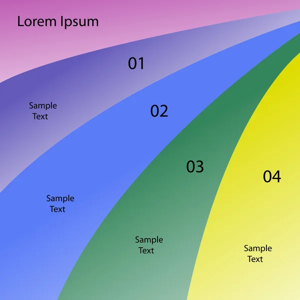 temiz sayı Banner şablon grafik veya Web sitesi düzeni vektör tasarımı