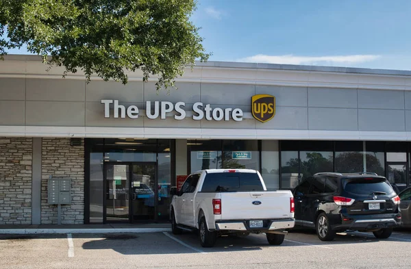 Houston Texas Usa 2021 Ups Store Statfront Houston Location 1980 — 스톡 사진