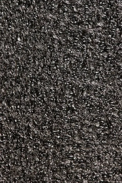 Black Expanded Fundo Amostra Espuma Polietileno Epe Grânulos Material Embalagem — Fotografia de Stock