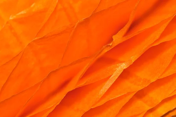 Células Papel Con Volantes Color Naranja Patrones Abstractos Texturas Fondo — Foto de Stock