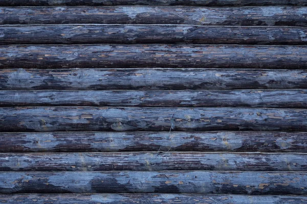 Old wooden wall from logs — Stock Photo, Image