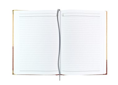 yer işaretiyle boş bir not defteri açın