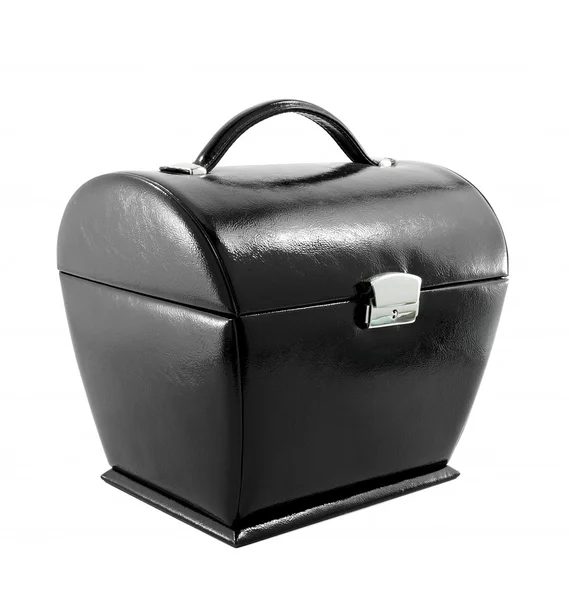 Valise en cuir noir — Photo