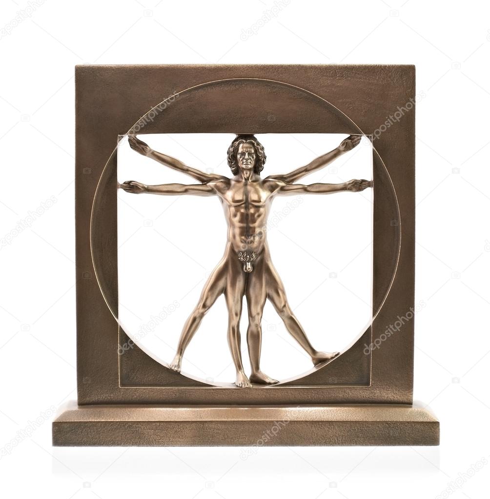 Vitruvian man of Leonardo Da Vinci