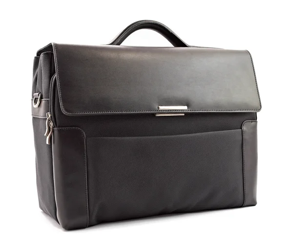 Business black briefcase — Stok fotoğraf