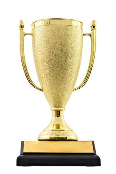 Gold trophy cup — Stock Photo, Image