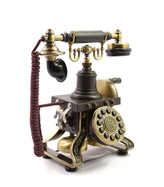 Starý staromódní telefon — Stock fotografie