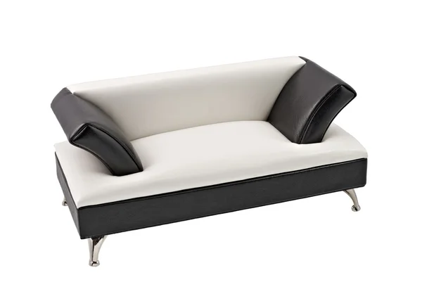 Nowoczesny skórzany sofa — Zdjęcie stockowe