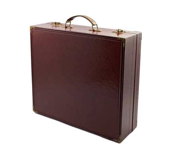 Cartable d'affaires marron — Photo